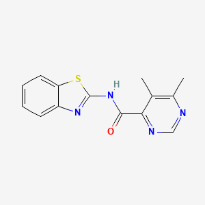 N-(1,3-Benzothiazol-2-yl)-5,6-dimethylpyrimidine-4-carboxamide