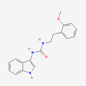 molecular formula C18H19N3O2 B2936071 1-(1H-indol-3-yl)-3-(2-methoxyphenethyl)urea CAS No. 899753-24-3