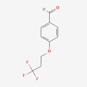 molecular formula C10H9F3O2 B2936073 4-(3,3,3-Trifluoropropoxy)benzaldehyde CAS No. 1219933-53-5