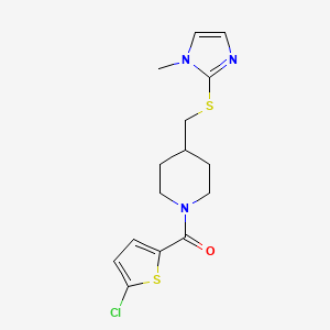 (5-chlorothiophen-2-yl)(4-(((1-methyl-1H-imidazol-2-yl)thio)methyl)piperidin-1-yl)methanone
