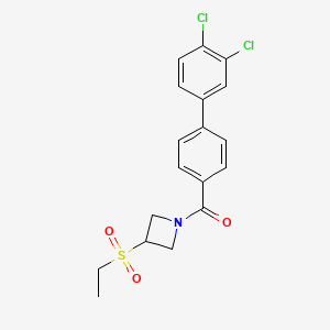 (3',4'-Dichloro-[1,1'-biphenyl]-4-yl)(3-(ethylsulfonyl)azetidin-1-yl)methanone