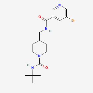 5-bromo-N-((1-(tert-butylcarbamoyl)piperidin-4-yl)methyl)nicotinamide