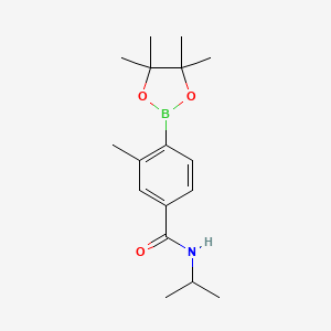 3-Methyl-n-(propan-2-yl)-4-(tetramethyl-1,3,2-dioxaborolan-2-yl)benzamide