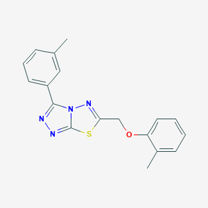 6-[(2-Methylphenoxy)methyl]-3-(3-methylphenyl)[1,2,4]triazolo[3,4-b][1,3,4]thiadiazole