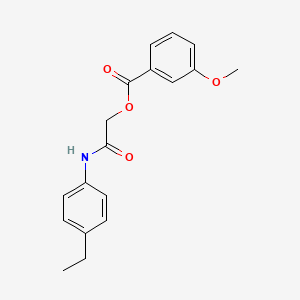 molecular formula C18H19NO4 B2936099 [(4-Ethylphenyl)carbamoyl]methyl 3-methoxybenzoate CAS No. 386245-82-5