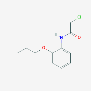 molecular formula C11H14ClNO2 B2936122 2-chloro-N-(2-propoxyphenyl)acetamide CAS No. 41240-79-3