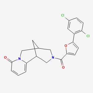3-(5-(2,5-dichlorophenyl)furan-2-carbonyl)-3,4,5,6-tetrahydro-1H-1,5-methanopyrido[1,2-a][1,5]diazocin-8(2H)-one