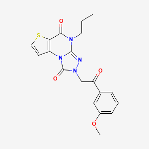 2-[2-(3-methoxyphenyl)-2-oxoethyl]-4-propyl-2,4-dihydrothieno[2,3-e][1,2,4]triazolo[4,3-a]pyrimidine-1,5-dione