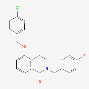 5-((4-chlorobenzyl)oxy)-2-(4-fluorobenzyl)-3,4-dihydroisoquinolin-1(2H)-one