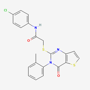 N-(4-chlorophenyl)-2-{[3-(2-methylphenyl)-4-oxo-3,4-dihydrothieno[3,2-d]pyrimidin-2-yl]sulfanyl}acetamide