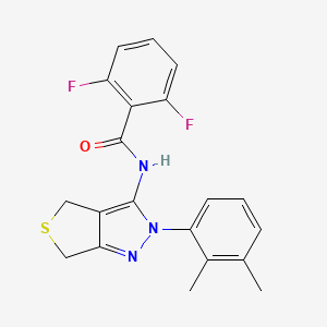 N-[2-(2,3-dimethylphenyl)-4,6-dihydrothieno[3,4-c]pyrazol-3-yl]-2,6-difluorobenzamide