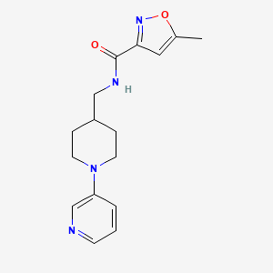 5-methyl-N-((1-(pyridin-3-yl)piperidin-4-yl)methyl)isoxazole-3-carboxamide