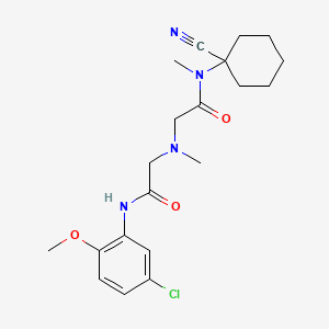 N-(5-chloro-2-methoxyphenyl)-2-[[2-[(1-cyanocyclohexyl)-methylamino]-2-oxoethyl]-methylamino]acetamide