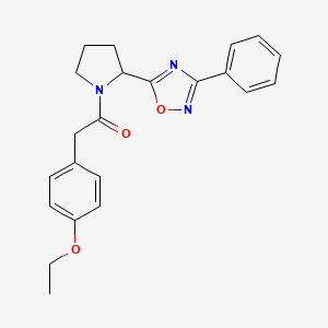 5-{1-[(4-Ethoxyphenyl)acetyl]pyrrolidin-2-yl}-3-phenyl-1,2,4-oxadiazole