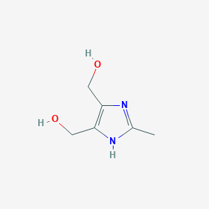 molecular formula C6H10N2O2 B2936190 (2-甲基-1H-咪唑-4,5-二基)二甲醇 CAS No. 85610-16-8