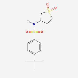 4-(tert-butyl)-N-(1,1-dioxidotetrahydrothiophen-3-yl)-N-methylbenzenesulfonamide