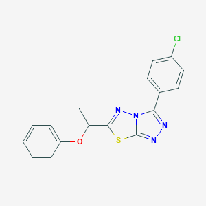 3-(4-Chlorophenyl)-6-(1-phenoxyethyl)[1,2,4]triazolo[3,4-b][1,3,4]thiadiazole