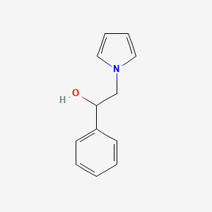 molecular formula C12H13NO B2936204 1-phenyl-2-(1H-pyrrol-1-yl)ethanol CAS No. 696650-01-8