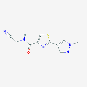 N-(cyanomethyl)-2-(1-methyl-1H-pyrazol-4-yl)-1,3-thiazole-4-carboxamide