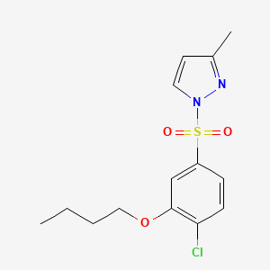 1-(3-Butoxy-4-chlorophenyl)sulfonyl-3-methylpyrazole