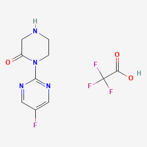 1-(5-Fluoropyrimidin-2-yl)piperazin-2-one trifluoroacetic acid