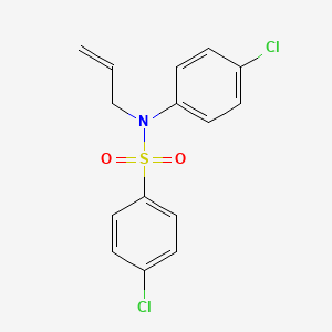 molecular formula C15H13Cl2NO2S B2936238 N-allyl-4-chloro-N-(4-chlorophenyl)benzenesulfonamide CAS No. 306978-01-8