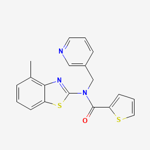 N-(4-methylbenzo[d]thiazol-2-yl)-N-(pyridin-3-ylmethyl)thiophene-2-carboxamide