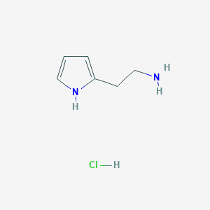 molecular formula C6H11ClN2 B2936260 2-(1H-pyrrol-2-yl)ethanamine hydrochloride CAS No. 857418-70-3