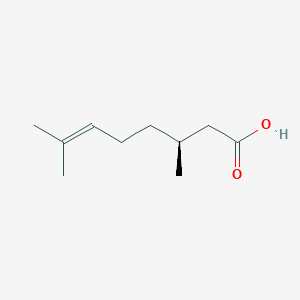 molecular formula C10H18O2 B2936272 (S)-(-)-Citronellic acid CAS No. 2111-53-7