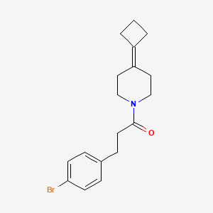 3-(4-Bromophenyl)-1-(4-cyclobutylidenepiperidin-1-yl)propan-1-one