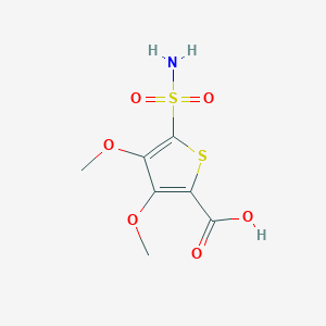 3,4-Dimethoxy-5-sulfamoylthiophene-2-carboxylic acid
