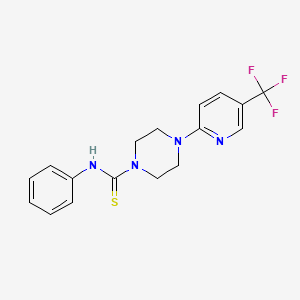 N-phenyl-4-[5-(trifluoromethyl)pyridin-2-yl]piperazine-1-carbothioamide