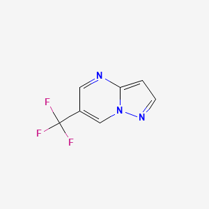 molecular formula C7H4F3N3 B2936308 6-(Trifluoromethyl)pyrazolo[1,5-a]pyrimidine CAS No. 2418692-63-2