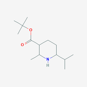 molecular formula C14H27NO2 B2936309 Tert-butyl 2-methyl-6-propan-2-ylpiperidine-3-carboxylate CAS No. 2248342-51-8