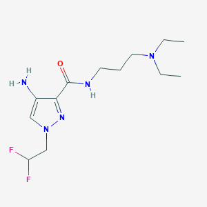 4-Amino-N-[3-(diethylamino)propyl]-1-(2,2-difluoroethyl)-1H-pyrazole-3-carboxamide
