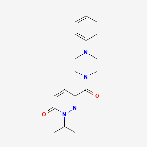 2-isopropyl-6-(4-phenylpiperazine-1-carbonyl)pyridazin-3(2H)-one