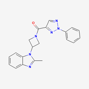 [3-(2-Methylbenzimidazol-1-yl)azetidin-1-yl]-(2-phenyltriazol-4-yl)methanone