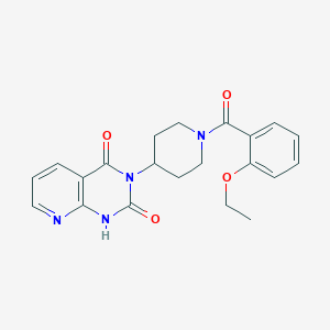molecular formula C21H22N4O4 B2936328 3-(1-(2-乙氧基苯甲酰)哌啶-4-基)吡啶并[2,3-d]嘧啶-2,4(1H,3H)-二酮 CAS No. 2034425-49-3