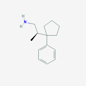 (2R)-2-(1-Phenylcyclopentyl)propan-1-amine