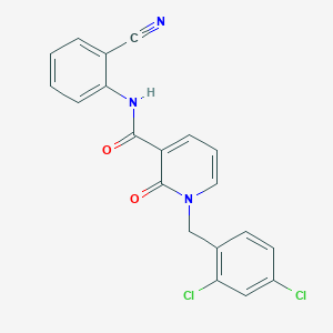 N-(2-cyanophenyl)-1-(2,4-dichlorobenzyl)-2-oxo-1,2-dihydropyridine-3-carboxamide