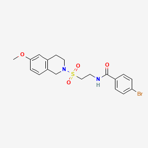 4-bromo-N-(2-((6-methoxy-3,4-dihydroisoquinolin-2(1H)-yl)sulfonyl)ethyl)benzamide