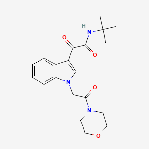 molecular formula C20H25N3O4 B2936355 N-tert-butyl-2-[1-(2-morpholin-4-yl-2-oxoethyl)indol-3-yl]-2-oxoacetamide CAS No. 872855-45-3