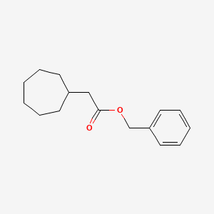 molecular formula C16H22O2 B2936358 Benzyl 2-cycloheptylacetate CAS No. 1260837-25-9