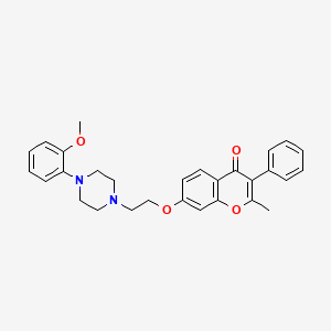 molecular formula C29H30N2O4 B2936401 7-(2-(4-(2-methoxyphenyl)piperazin-1-yl)ethoxy)-2-methyl-3-phenyl-4H-chromen-4-one CAS No. 903870-09-7