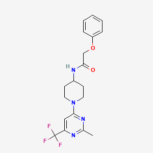 N-{1-[2-methyl-6-(trifluoromethyl)-4-pyrimidinyl]-4-piperidyl}-2-phenoxyacetamide