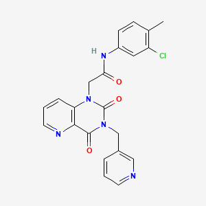 molecular formula C22H18ClN5O3 B2936434 N-(3-chloro-4-methylphenyl)-2-(2,4-dioxo-3-(pyridin-3-ylmethyl)-3,4-dihydropyrido[3,2-d]pyrimidin-1(2H)-yl)acetamide CAS No. 941989-88-4