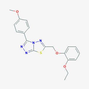 6-[(2-Ethoxyphenoxy)methyl]-3-(4-methoxyphenyl)[1,2,4]triazolo[3,4-b][1,3,4]thiadiazole