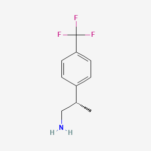 molecular formula C10H12F3N B2936440 (2S)-2-[4-(Trifluoromethyl)phenyl]propan-1-amine CAS No. 2248198-04-9