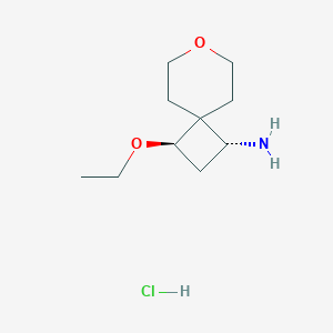 (1R,3R)-3-Ethoxy-7-oxaspiro[3.5]nonan-1-amine;hydrochloride