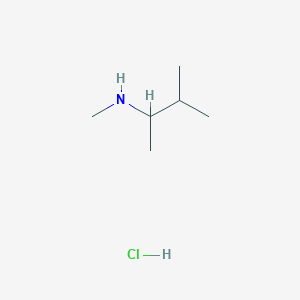 molecular formula C6H16ClN B2936462 N,3-dimethylbutan-2-amine hydrochloride CAS No. 2738-05-8